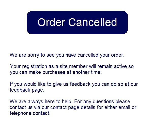 order cancel