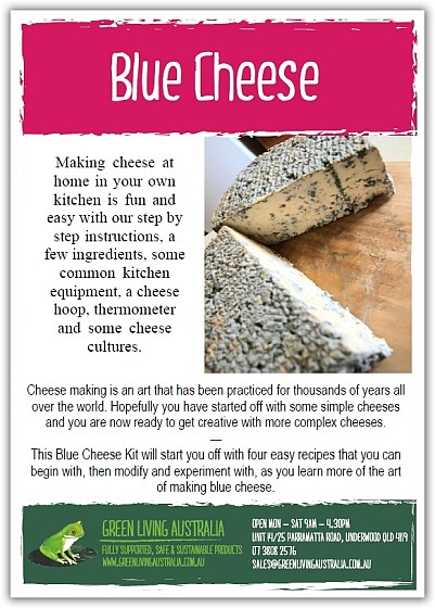 Green Living Australia Blue Cheese Kit Instructions