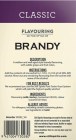 Still Spirits Classic Brandy Flavour Back Label | Home Brew Supplies