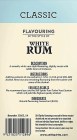 Still Spirits Classic White Rum Flavour Back Label | Home Brew Supplies