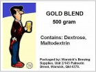 Home Brewing Supplies Gold Recipe Blend