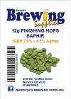 Brewing Supplies Online Saphir Finishing Hops