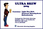 Warwick's Brewing Supplies Ultra Brew 500g